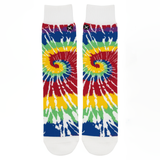 PSYCHEDELIC RAINBOW TIE-DYE SOCKS