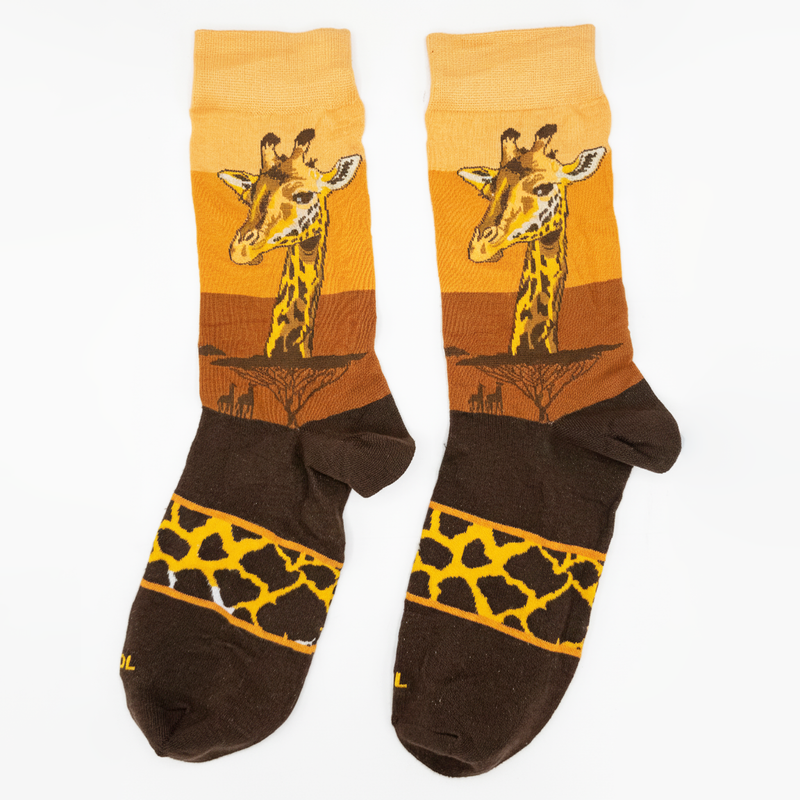 SAVANNAH SUNSET GIRAFFE SOCKS