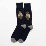 DAPPER TRENCH COAT BEAR SOCKS