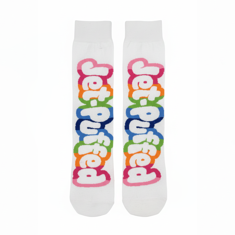 JET-PUFFED RAINBOW LOGO SOCKS