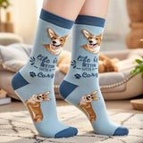 LIFE IS BETTER WITH A CORGI SOCKS