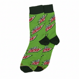 MOUNTAIN DEW "DO THE DEW" LOGO SOCKS