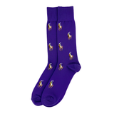 ELITE EQUESTRIAN PURPLE DRESS SOCKS