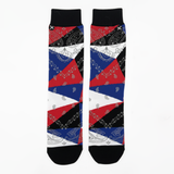 RETRO BANDANA PATCHWORK GEOMETRIC SOCKS