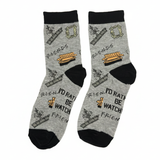 "I'D RATHER BE WATCHING FRIENDS" SOCKS