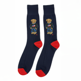 THE EXECUTIVE POLO BEAR NAVY SOCKS
