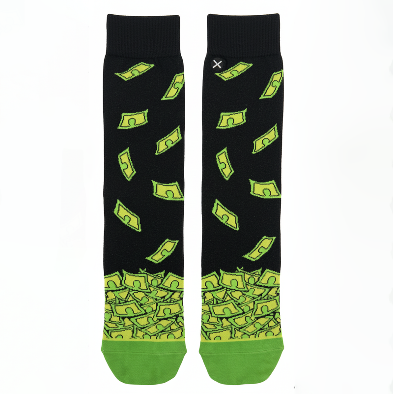 "MAKE IT RAIN" CASHMERE-SOFT MONEY SOCKS