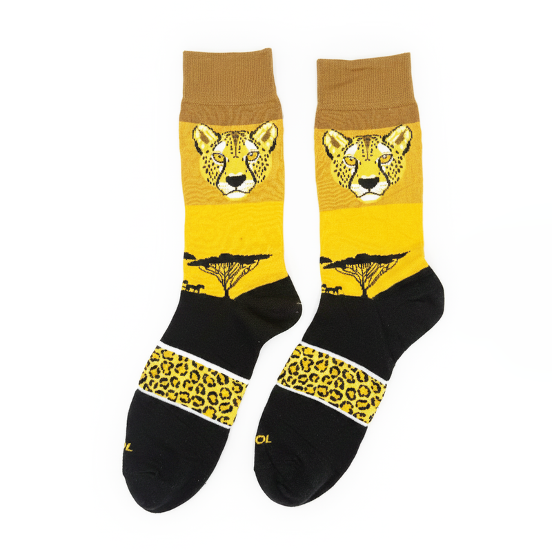 SAVANNAH STALKER CHEETAH CREW SOCKS