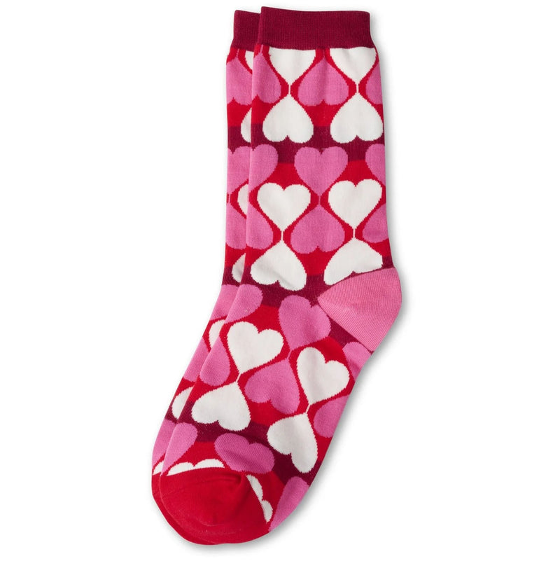 SWEETHEART OMBRÉ PATTERNED SOCKS