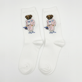 RL POLO DAPPER POLO BEAR IN PINK SUIT SOCKS