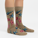 COASTAL CHARM SHELL & STARFISH SOCKS