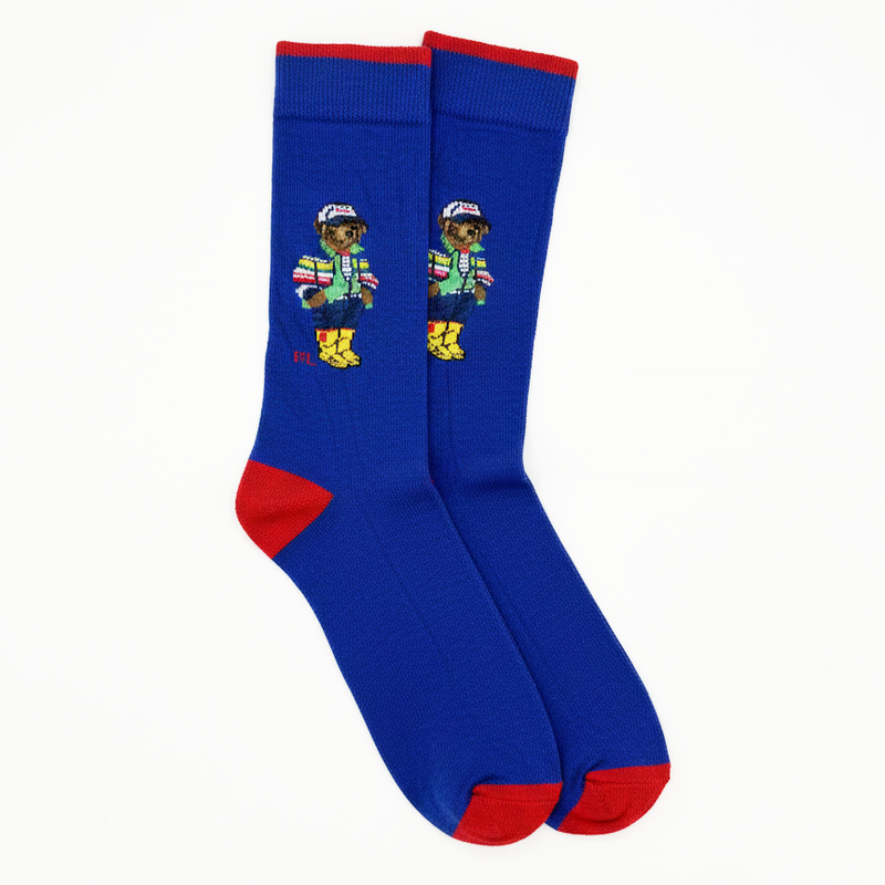 RL POLO BEAR SKIING ADVENTURE CREW SOCKS
