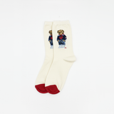 RL POLO SWEETHEART MASCOT CREAM CREW SOCKS