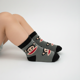 MONKEY GREY SOCKS 2-5 YRS