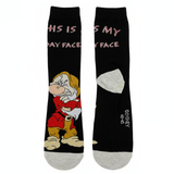 THIS IS MY WEEKDAY FACE GRUMPY SOCKS