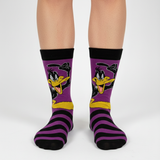 DAFFY DUCK STRIPED SOCKS