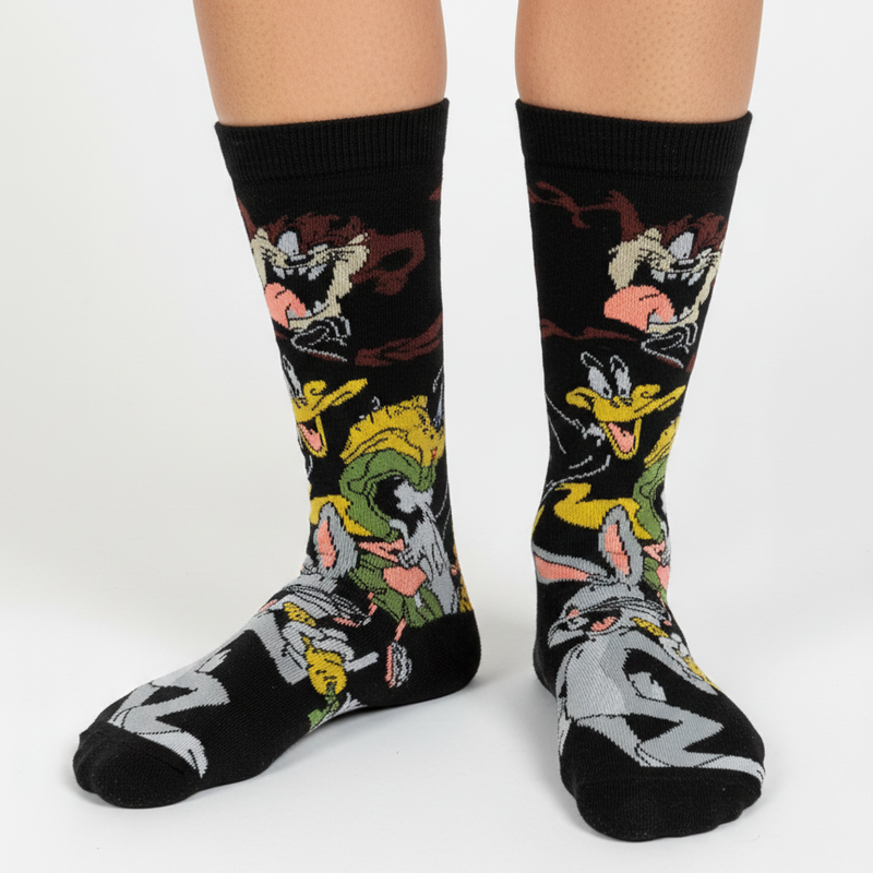 LOONEY TUNES "THE WHOLE GANG" BLACK CREW