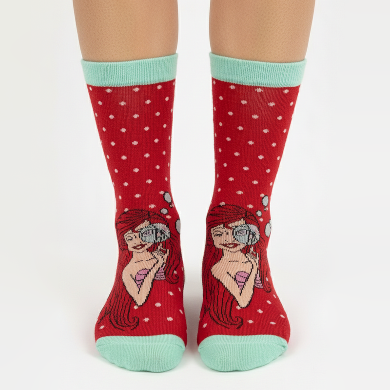 THE LITTLE MERMAID "UNDER THE SEA" SOCKS 7-10 YRS