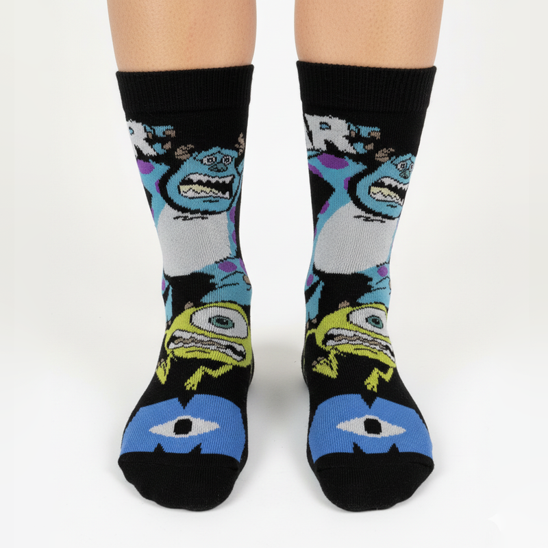 MONSTERS INC. "SCARE TEAM" CREW SOCKS 5-10 YRS