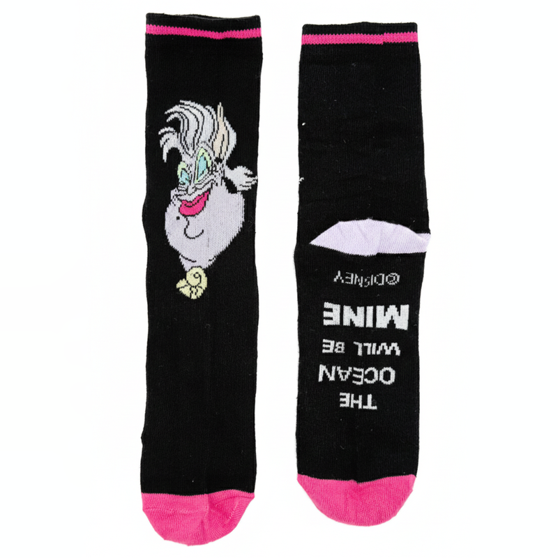 SEA WITCH URSULA CHARACTER SOCKS 7-10 YRS