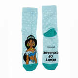 DISNEY PRINCESS JASMINE POLKA DOT SOCKS 7-10 YRS