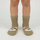 PLUSH TEDDY COZY WARM SOCKS 2-5 YRS