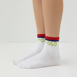 WHITE PREMIUM USPA ANKLE SOCKS 7-10 YRS