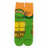 TMNT MICHELANGELO TURTLE POWER SOCKS