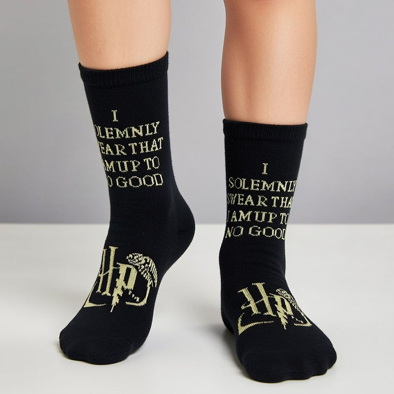 HARRY POTTER MARAUDER'S MAP CREW SOCKS (7-10 YRS)