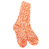 TANGERINE TWIST MARL COZY WARM SOCKS