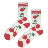 CHERRY CREAM COZY WARM SOCKS