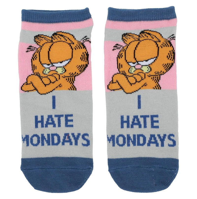 GARFIELD I HATE MONDAYS ANKLE SOCKS
