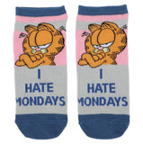GARFIELD I HATE MONDAYS ANKLE SOCKS