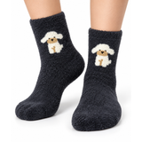 LITTLE LAMB CHARCOAL COZY WARM SOCKS