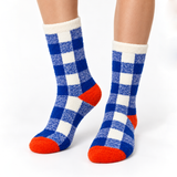 ELECTRIC CHECK COZY WARM SOCKS