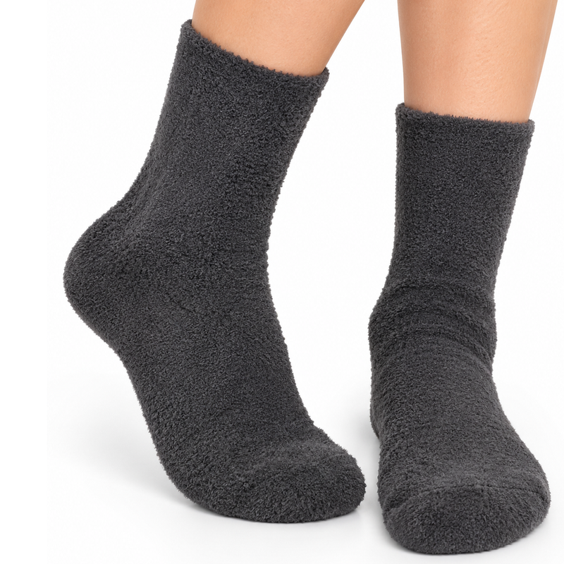 CHARCOAL COZY WARM SOCKS (5-15YRS)