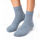 SKY BLUE RIBBED COZY WARM SOCKS