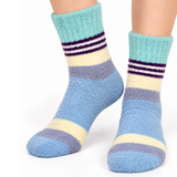 PASTEL SKY STRIPE COZY WARM SOCKS