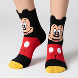 CLASSIC MOUSE BLACK & RED ANKLE SOCKS