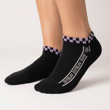 CUTE LUV EDGE BLACK ANKLE SOCKS