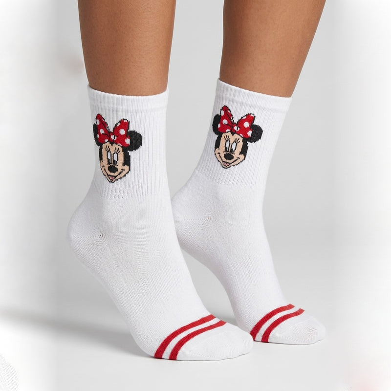 MINNIE MOUSE WHITE SOCKS