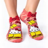 HELLOKITTY CORAL ANKLE SOCKS