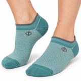 TEAL MICRO STRIPE ANKLE SOCKS