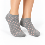 BLUSH DOT GREY ANKLE SOCKS