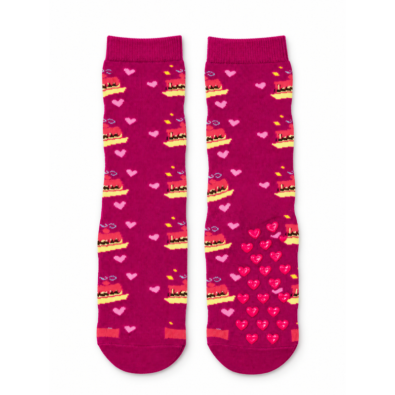 SWEETHEART DESSERT GRIP CREW SOCKS