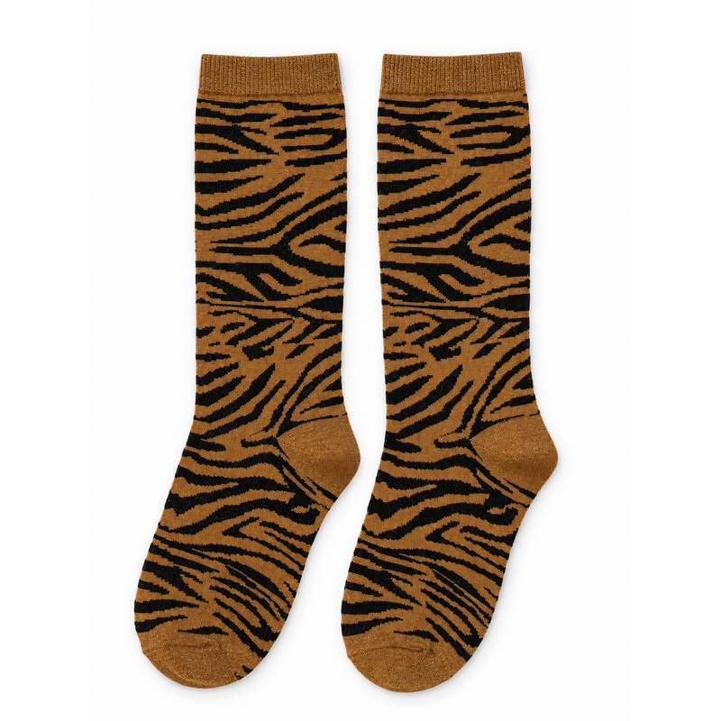 BRONZE ZEBRA CREW SOCKS