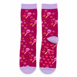 LOLLIPOP HEARTS GRIP CREW SOCKS