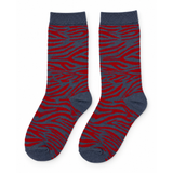 CRIMSON ZEBRA CREW SOCKS