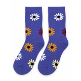 VIOLET DAISY CREW SOCKS