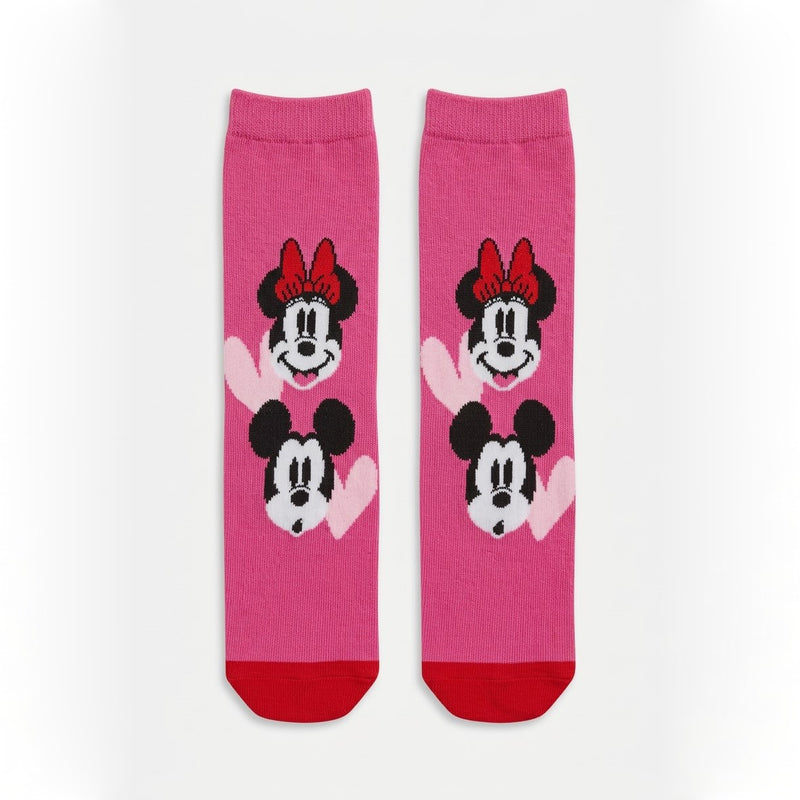 MICKEY & MINNIE LOVE CREW SOCKS